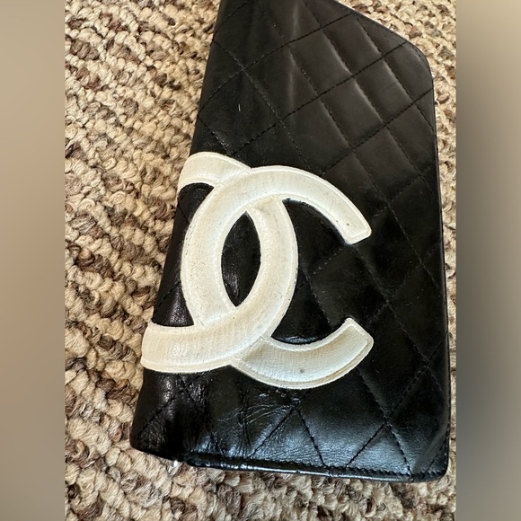 CHANEL Combon Line Black Lambskin Long Bifold Wallet - Picture 4 of 17
